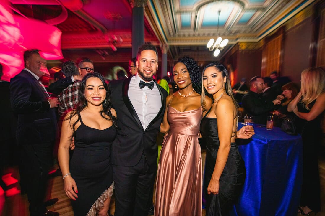 Crocker Ball Attendees in Ballroom