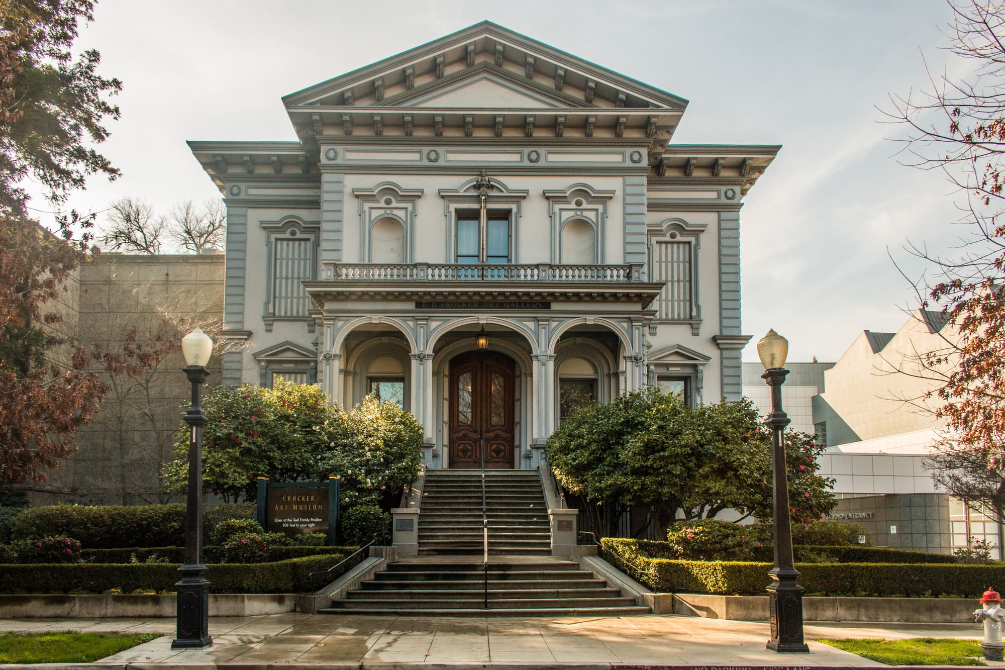 A photo of the Crocker Art Museum's historic building.