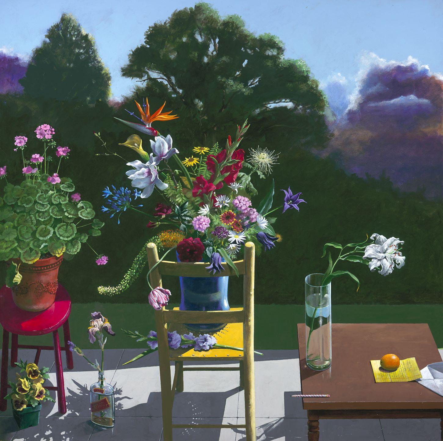 Paul Wonner, Still Life with Flowers and a Note to KMK