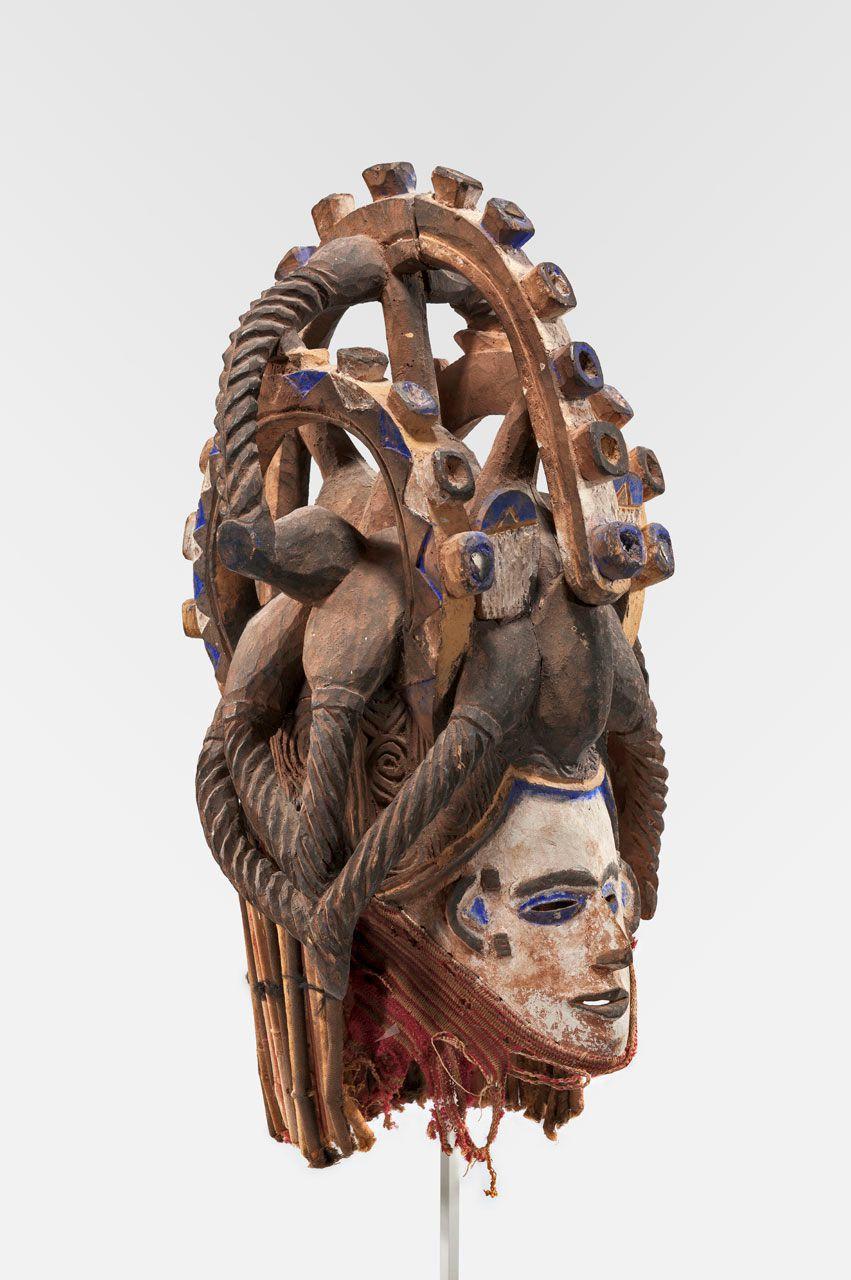 Helmet Mask Representing a Maiden Spirit (Agbogho Mmuo)
Igbo people, Nigeria (20th century) 
20th Century
2018.9.14